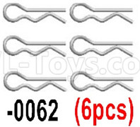 Wltoys 12427 Parts-R-Clips for the Body Shell Cover(6pcs)-12427-0062